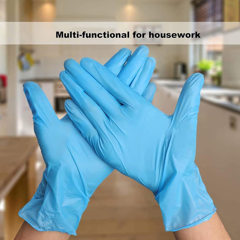 Rubber Glove Cleaning - 100 قطعة من قفازات النتريل للمطبخ،