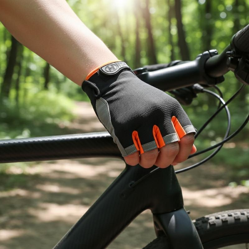 Cycling Glove Padded - قفازات ركوب الدراجات نصف الأصابع للرجال