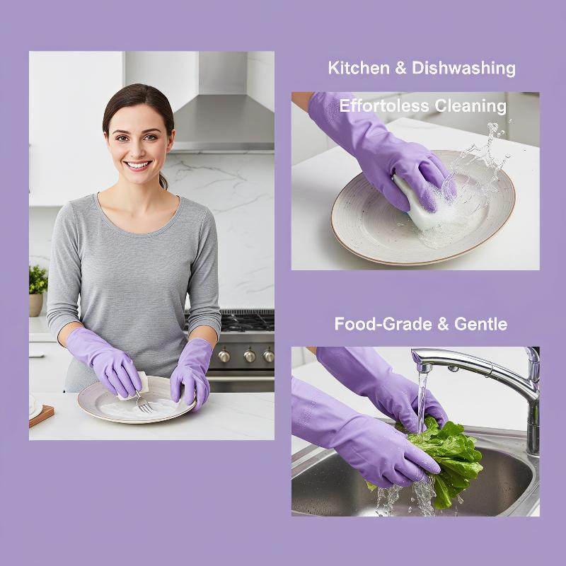 Dish Glove Rubber - زوج واحد من قفازات غسيل الأطباق