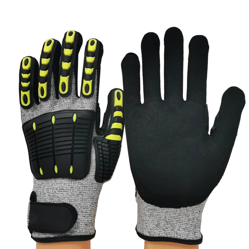 Work Glove Impact - قفازات مضادة للاهتزاز مع حشوة SBR