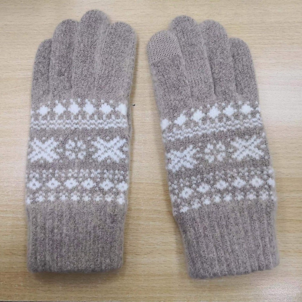 Winter Glove Insulated - شاشة لمس ‌ قفازات محبوكة تغطي