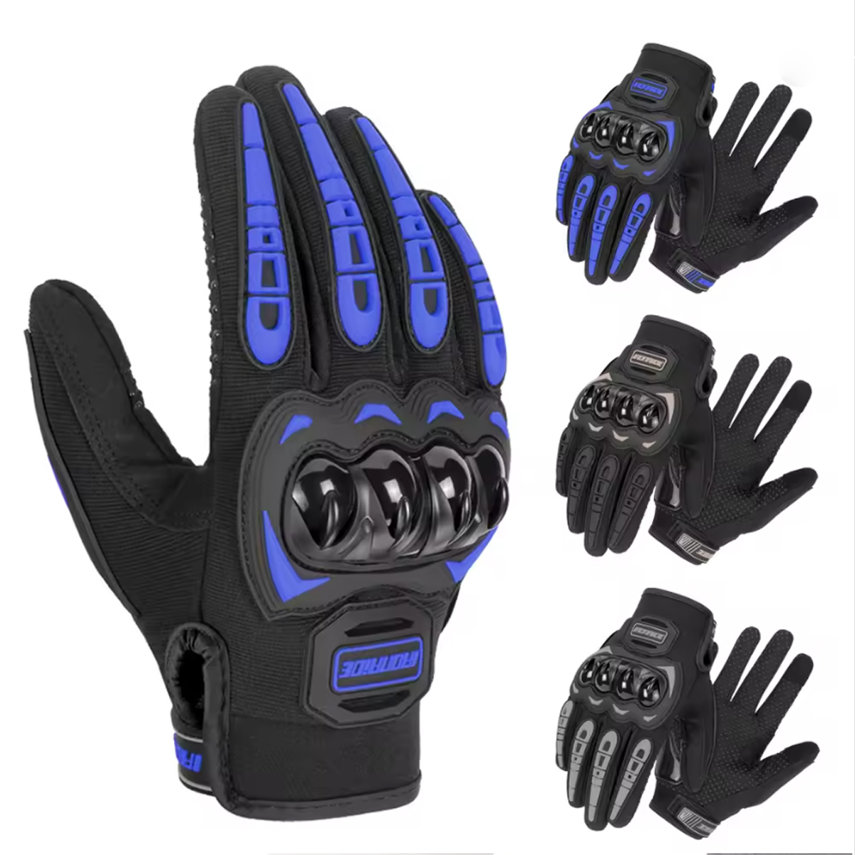 Motorcycle Glove Knuckle - قفازات دراجات نارية للرجال بشاشة تعمل