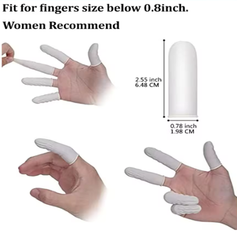 أغطية أصابع لاتكس للاستخدام مر - مراجعة Latex Disposable Glove وسعره