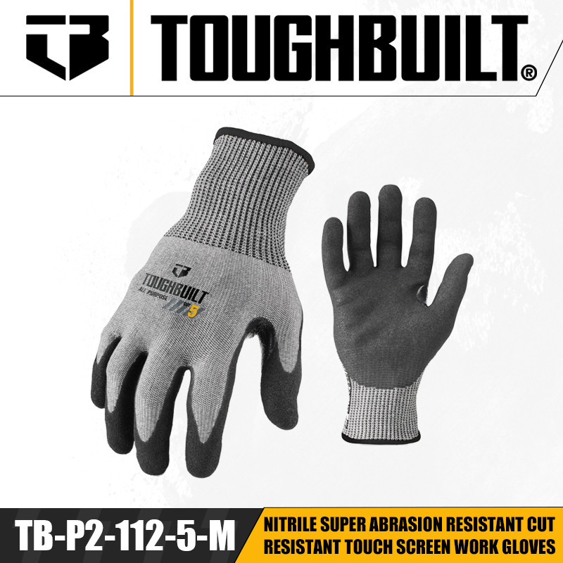 قفازات العمل TOUGHBUILT TB-P2- - مراجعة Nitrile Mechanic Glove وسعره