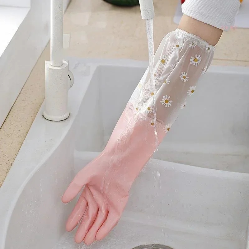 قفازات مطاطية طويلة الأكمام لل - مراجعة Rubber Glove Cleaning وسعره