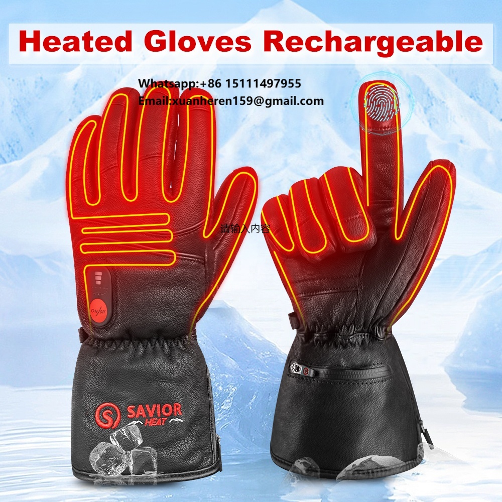 قفازات جلدية مدفأة للرجال والن - مراجعة Ski Glove Waterproof وسعره