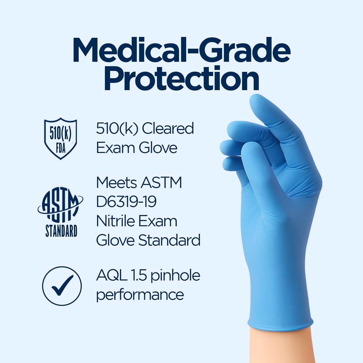 قفازات فحص طبية من النتريل 100 - مراجعة Exam Glove Nitrile وسعره
