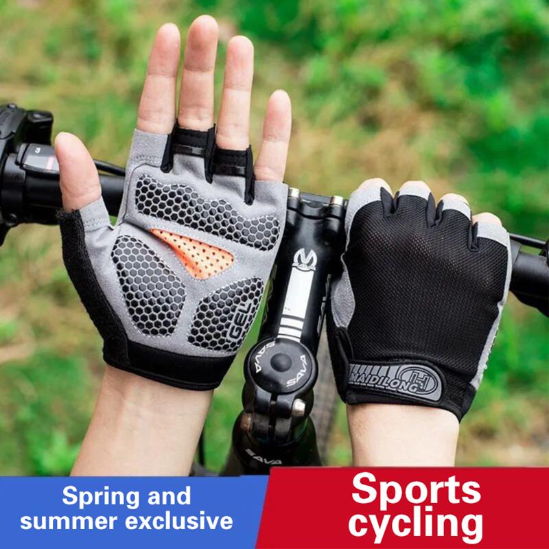 قفازات ركوب الدراجات نصف الأصا - مراجعة Cycling Glove Padded وسعره