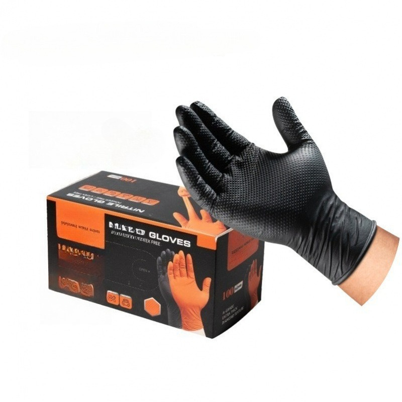 قفازات نيتريل سميكة مقاومة للت - مراجعة Nitrile Mechanic Glove وسعره