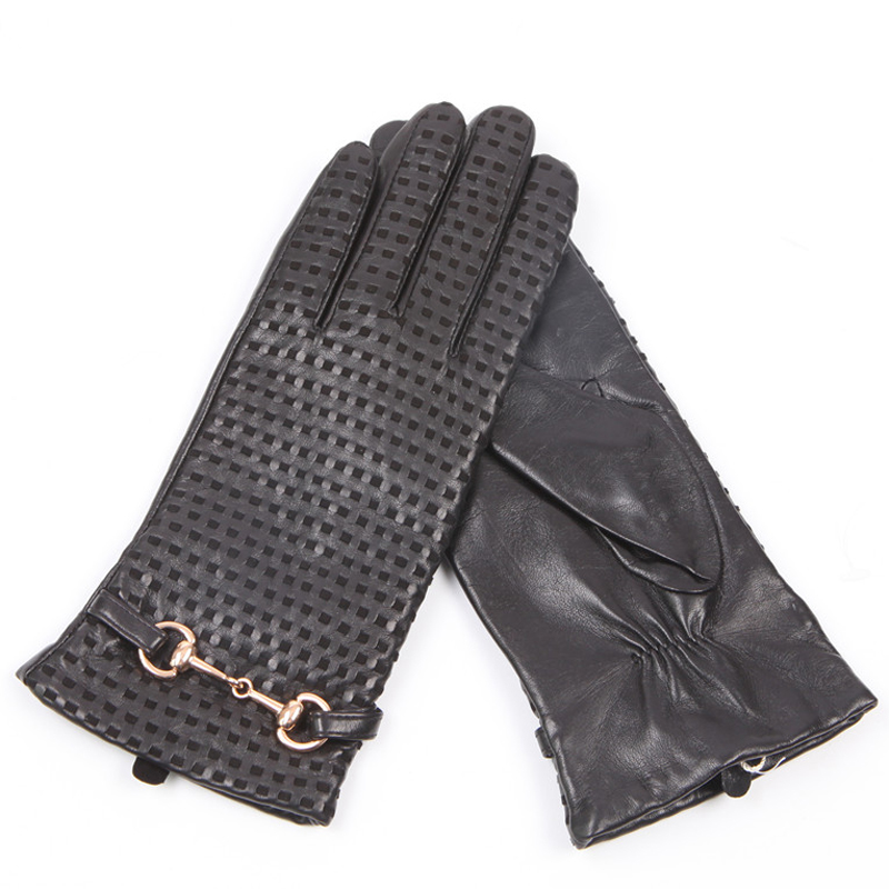 قفازات جلدية حقيقية الإناث الح - مراجعة Wool Glove Lined وسعره