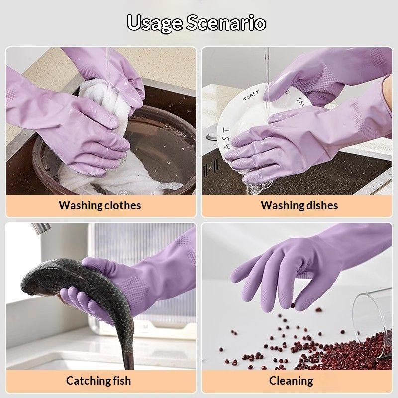 زوج واحد من قفازات غسيل الأطبا - مراجعة Dish Glove Rubber وسعره