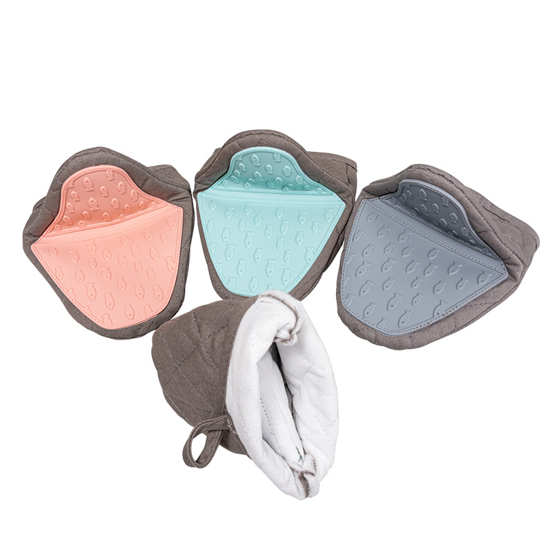قطعتان من وسادات السيليكون |   - مراجعة Oven Mitt Silicone وسعره