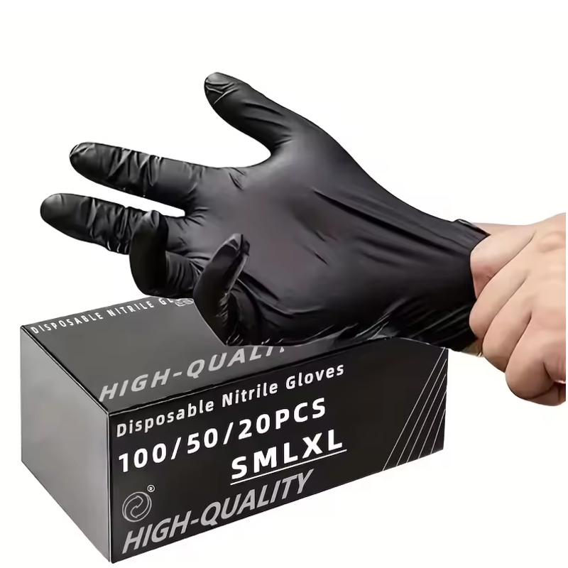 100/50/20 قطعة من قفازات النتر - مراجعة Nitrile Mechanic Glove وسعره