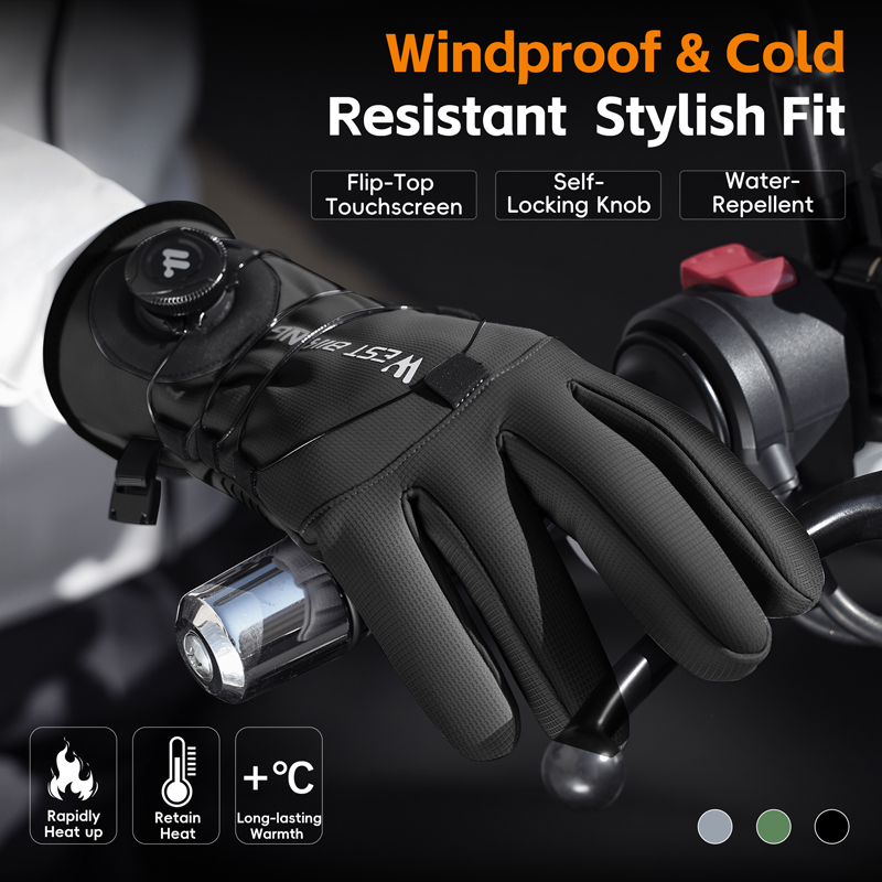 قفازات الشتاء للدراجة المغناطي - مراجعة Winter Glove Insulated وسعره
