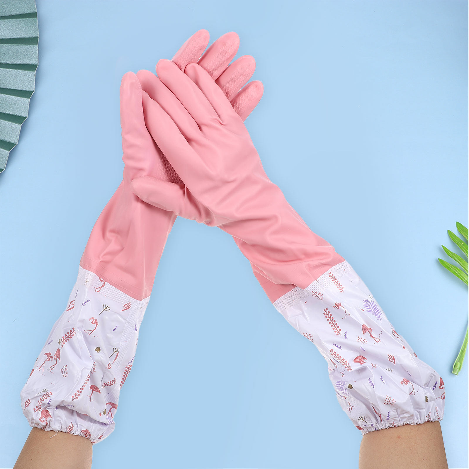 زوجان من القفازات المقاومة للم - مراجعة Dish Glove Rubber وسعره