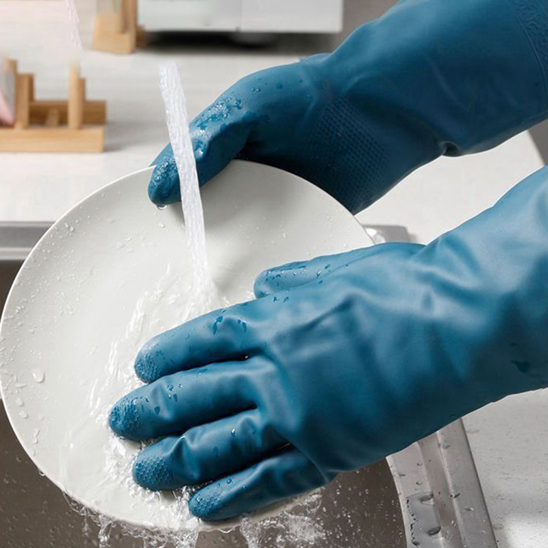 2/4 أزواج قفازات مقاومة للماء  - مراجعة Rubber Glove Cleaning وسعره